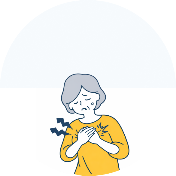 胸に痛みがある 違和感がある