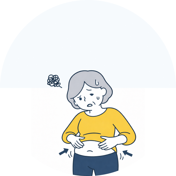 急速な体重増加がある